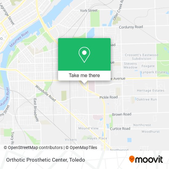 Orthotic Prosthetic Center map