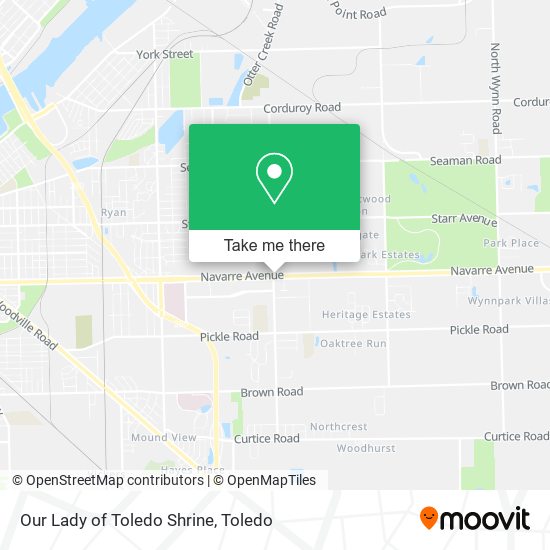 Our Lady of Toledo Shrine map