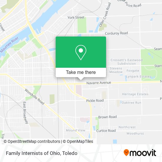Family Internists of Ohio map