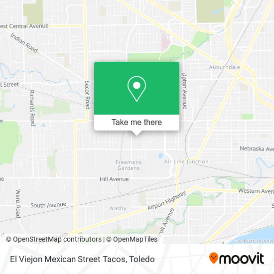El Viejon Mexican Street Tacos map