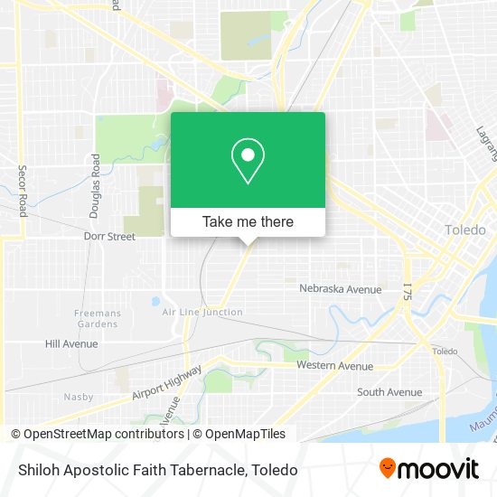 Mapa de Shiloh Apostolic Faith Tabernacle