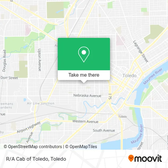 R/A Cab of Toledo map