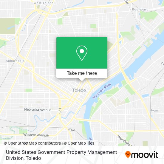 United States Government Property Management Division map
