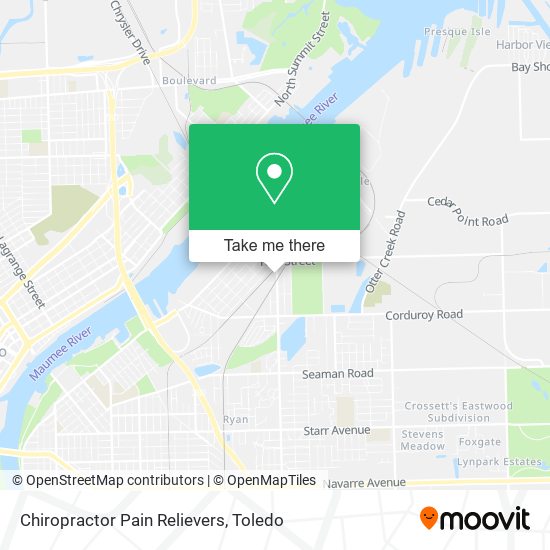 Chiropractor Pain Relievers map