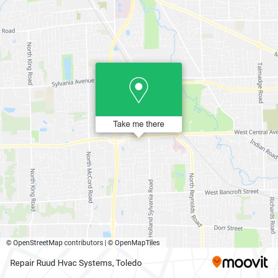 Repair Ruud Hvac Systems map