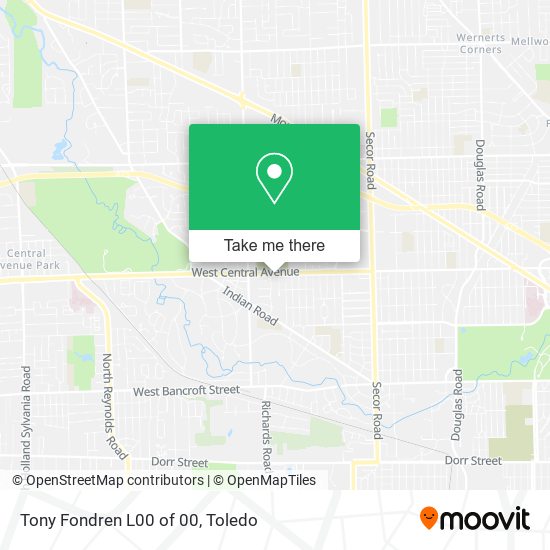 Tony Fondren L00 of 00 map