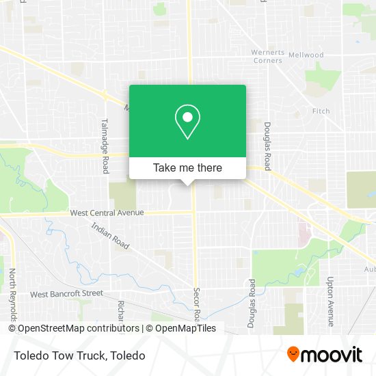 Toledo Tow Truck map