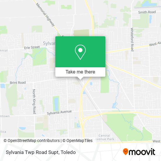 Sylvania Twp Road Supt map