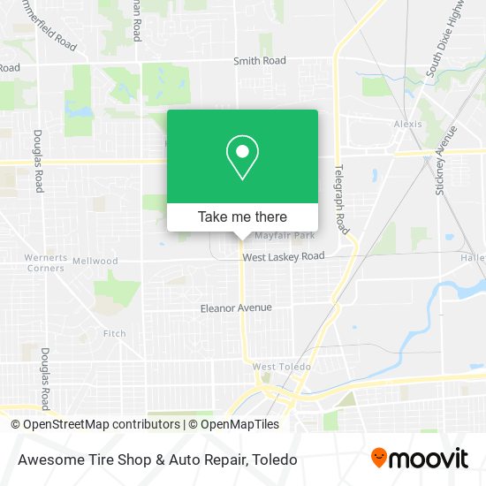 Awesome Tire Shop & Auto Repair map