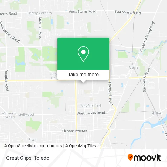 Great Clips map