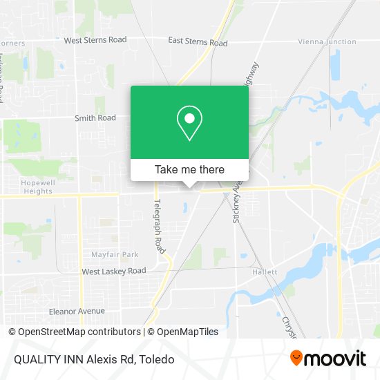 Mapa de QUALITY INN Alexis Rd