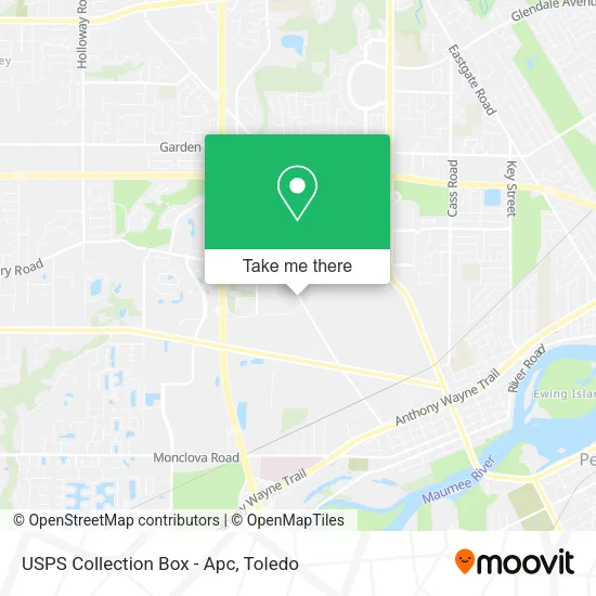 USPS Collection Box - Apc map