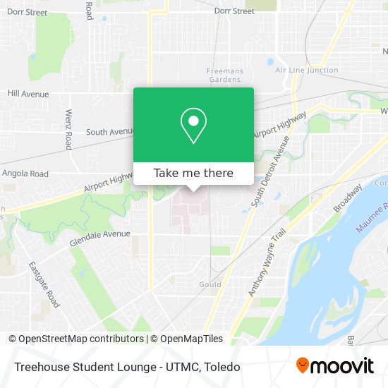 Mapa de Treehouse Student Lounge - UTMC