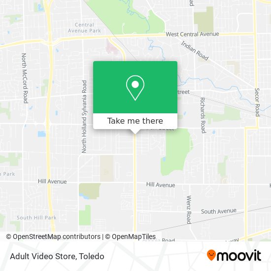 Mapa de Adult Video Store