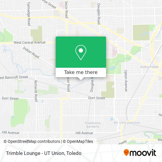 Trimble Lounge - UT Union map