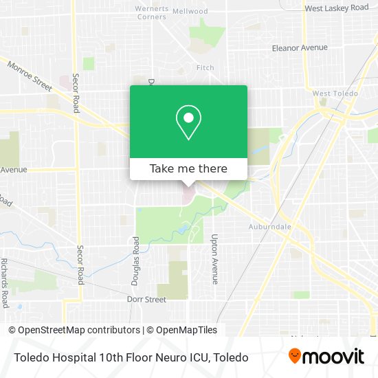 Mapa de Toledo Hospital 10th Floor Neuro ICU