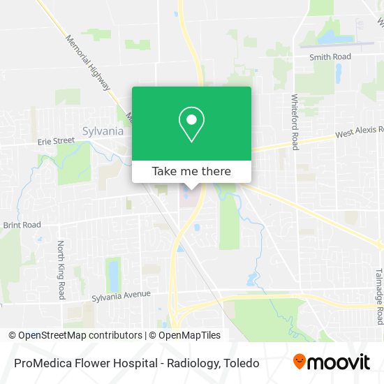 Mapa de ProMedica Flower Hospital - Radiology