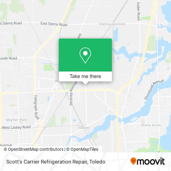 Mapa de Scott's Carrier Refrigeration Repair