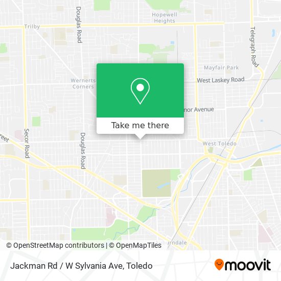 Mapa de Jackman Rd / W Sylvania Ave