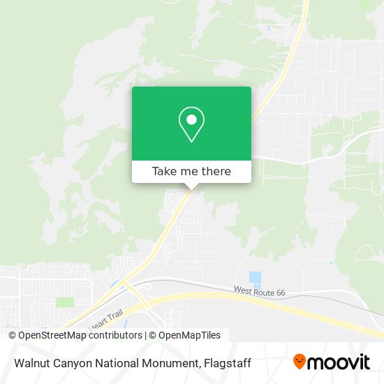 Walnut Canyon National Monument map