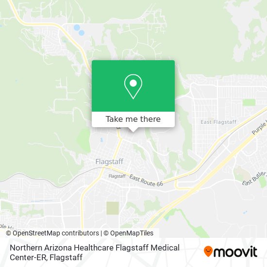 Northern Arizona Healthcare Flagstaff Medical Center-ER map
