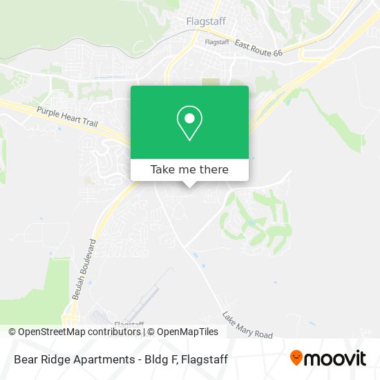 Mapa de Bear Ridge Apartments - Bldg F