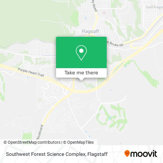 Southwest Forest Science Complex map