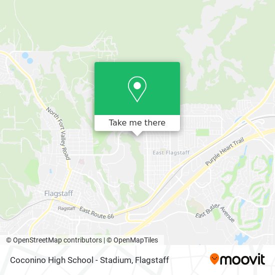 Coconino High School - Stadium map