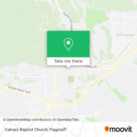 Calvary Baptist Church map