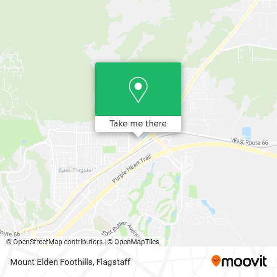 Mount Elden Foothills map