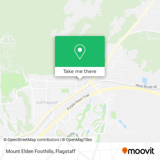 Mount Elden Foothills map