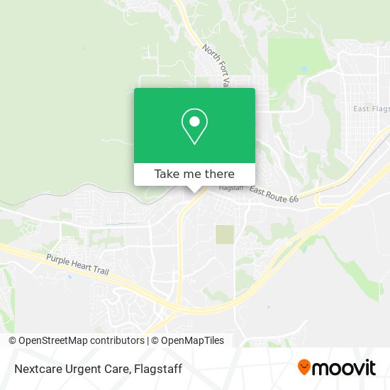 Mapa de Nextcare Urgent Care