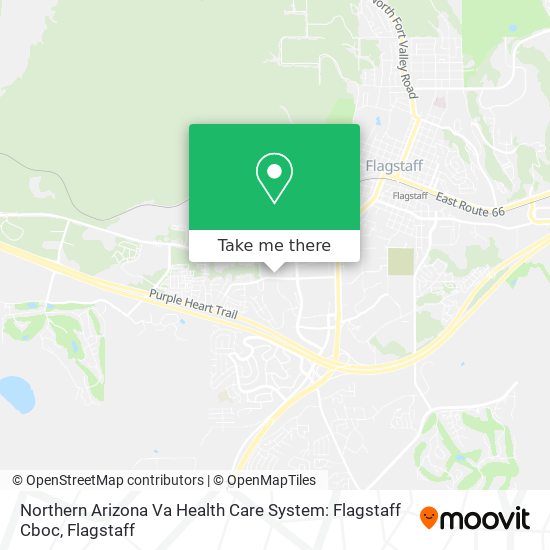 Northern Arizona Va Health Care System: Flagstaff Cboc map