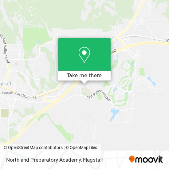 Mapa de Northland Preparatory Academy