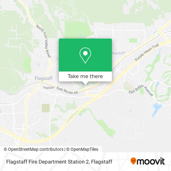 Flagstaff Fire Department Station 2 map