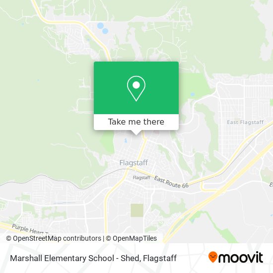 Marshall Elementary School - Shed map