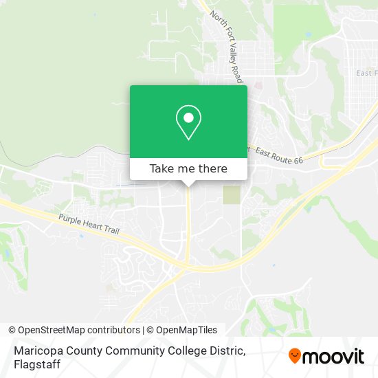 Mapa de Maricopa County Community College Distric