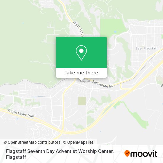 Flagstaff Seventh Day Adventist Worship Center map