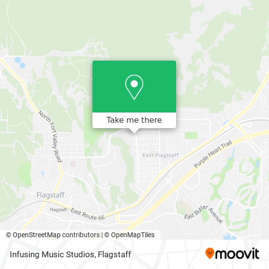 Infusing Music Studios map