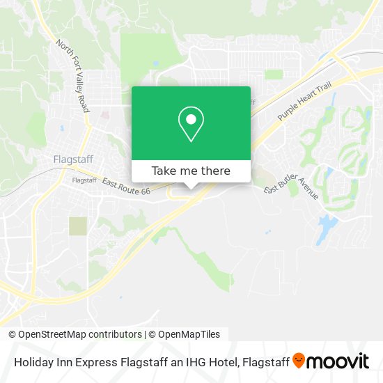 Holiday Inn Express Flagstaff an IHG Hotel map