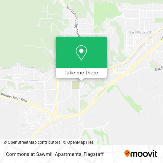 Mapa de Commons at Sawmill Apartments