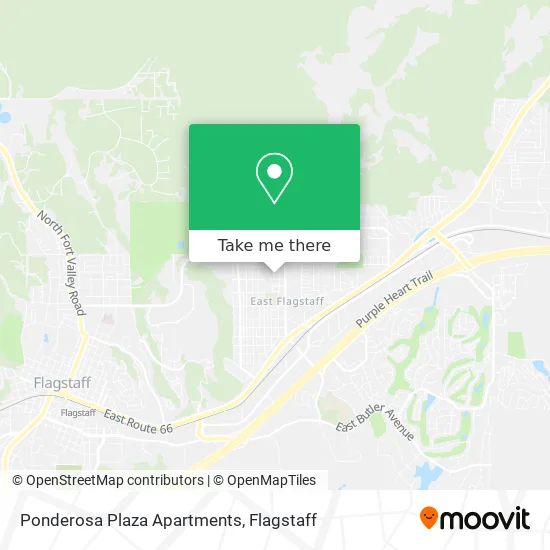 Mapa de Ponderosa Plaza Apartments