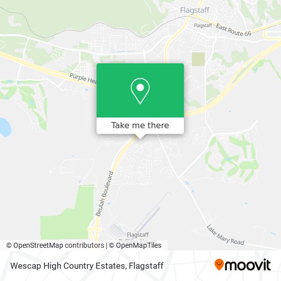 Mapa de Wescap High Country Estates