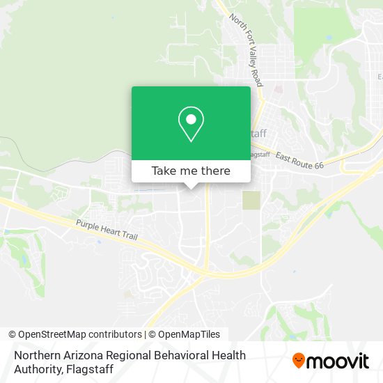 Northern Arizona Regional Behavioral Health Authority map