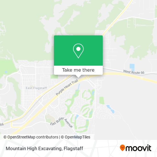 Mountain High Excavating map