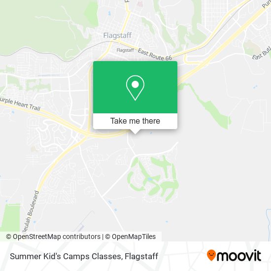 Summer Kid's Camps Classes map