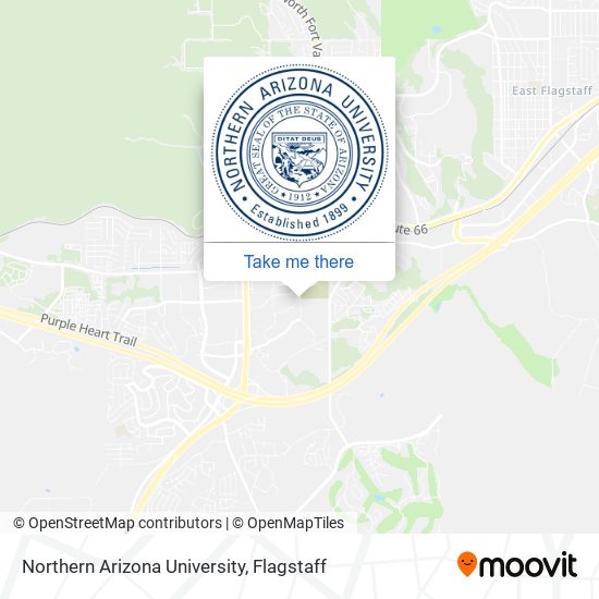 Northern Arizona University map