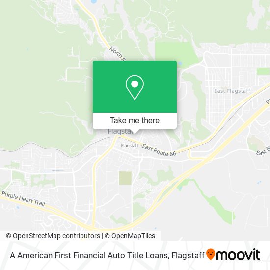 A American First Financial Auto Title Loans map