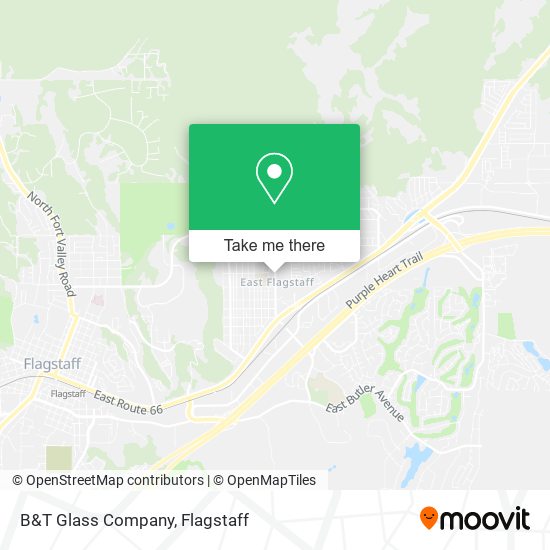Mapa de B&T Glass Company