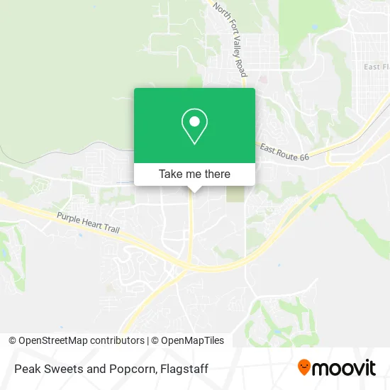 Peak Sweets and Popcorn map